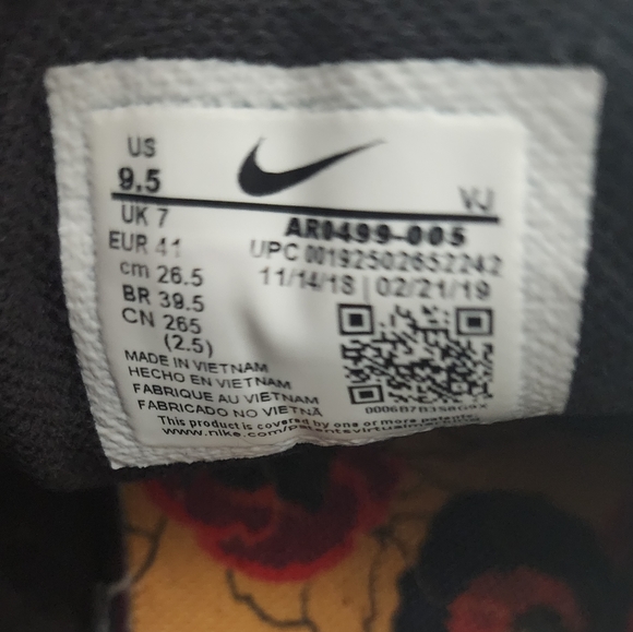 Nike Air Max 270 Crimson Floral Black - Picture 7 of 8